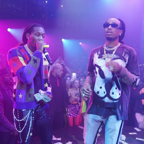 Offset and Quavo reunite for surprise tribute to Takeoff at BET Awards